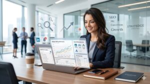 The lady is exploring on line Why and How Digital Marketing plays a vital role as a game changer